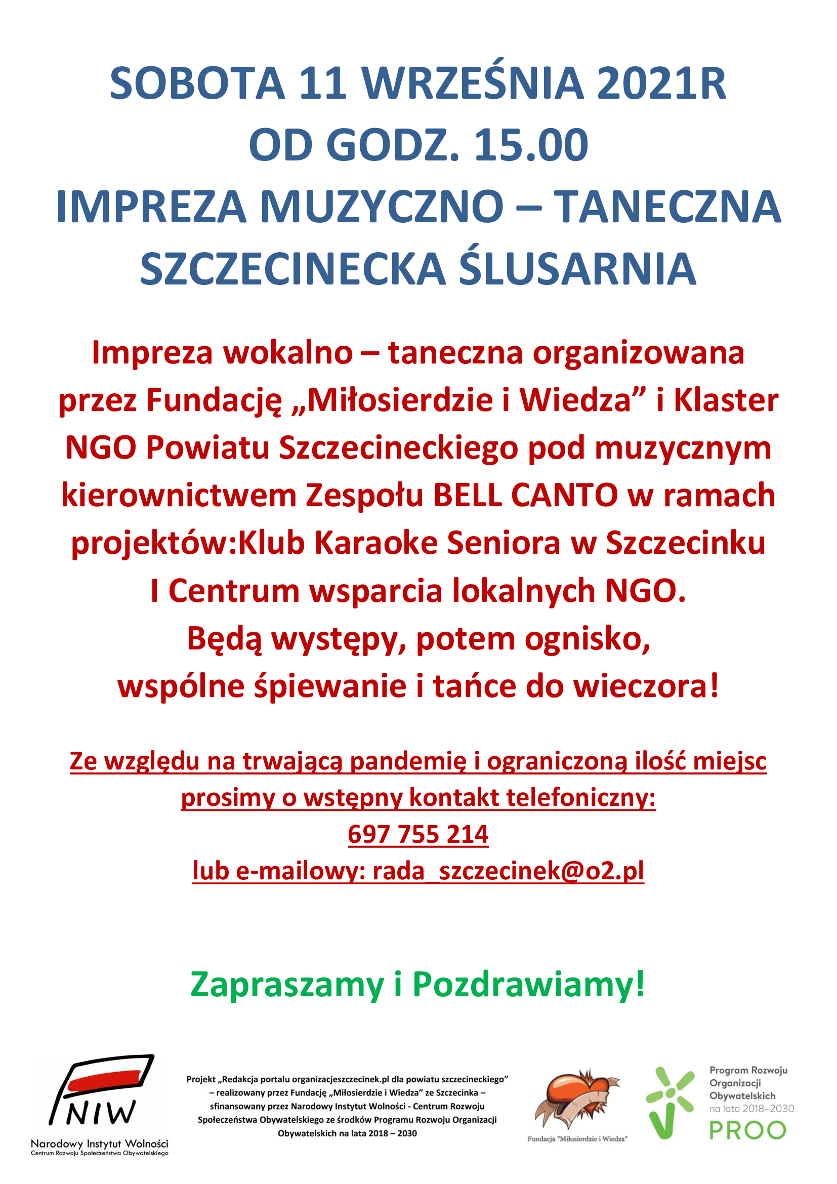 11.09.2021r Impreza na Ślusarni 11.09.2021r Impreza na Ślusarni