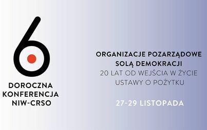 Zdjęcie do 27-29.11.2023r Doroczna Konferencja NIW-CRSO dla NGO