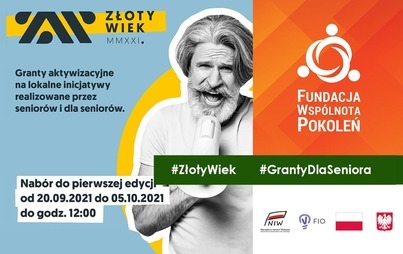 Zdjęcie do Konkurs mikrogrant&oacute;w &bdquo;Złoty wiek. Granty aktywizacyjne na lokalne inicjatywy realizowane przez senior&oacute;w i dla senior&oacute;w&rdquo;
